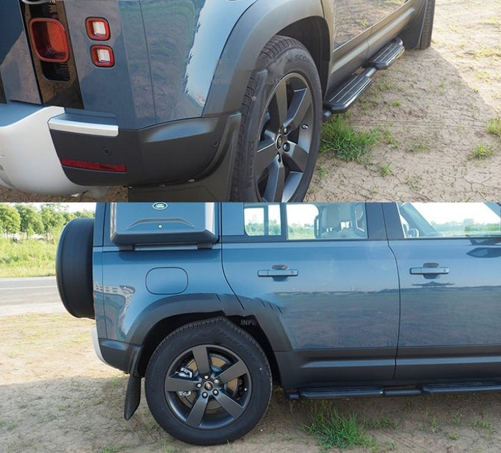 LAND ROVER DEFENDER MATTE BLACK OVER FENDERS ARCHES 110 90