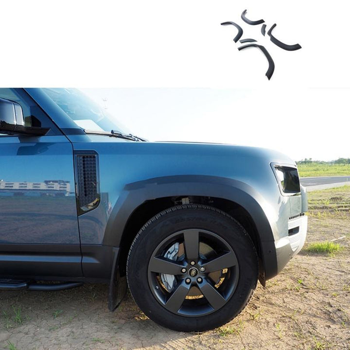 LAND ROVER DEFENDER MATTE BLACK OVER FENDERS ARCHES 110 90