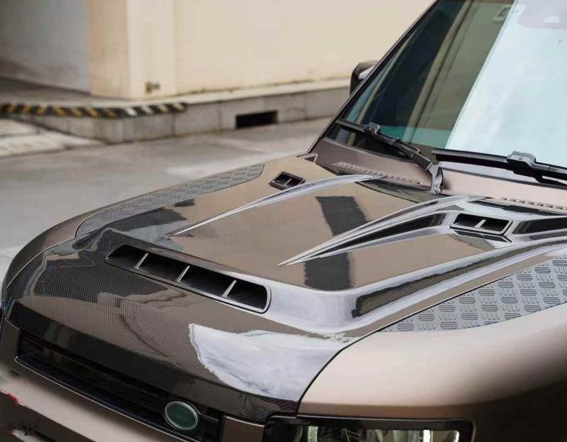 LAND ROVER DEFENDER L663 DRY CARBON FIBER ENGINE HOOD