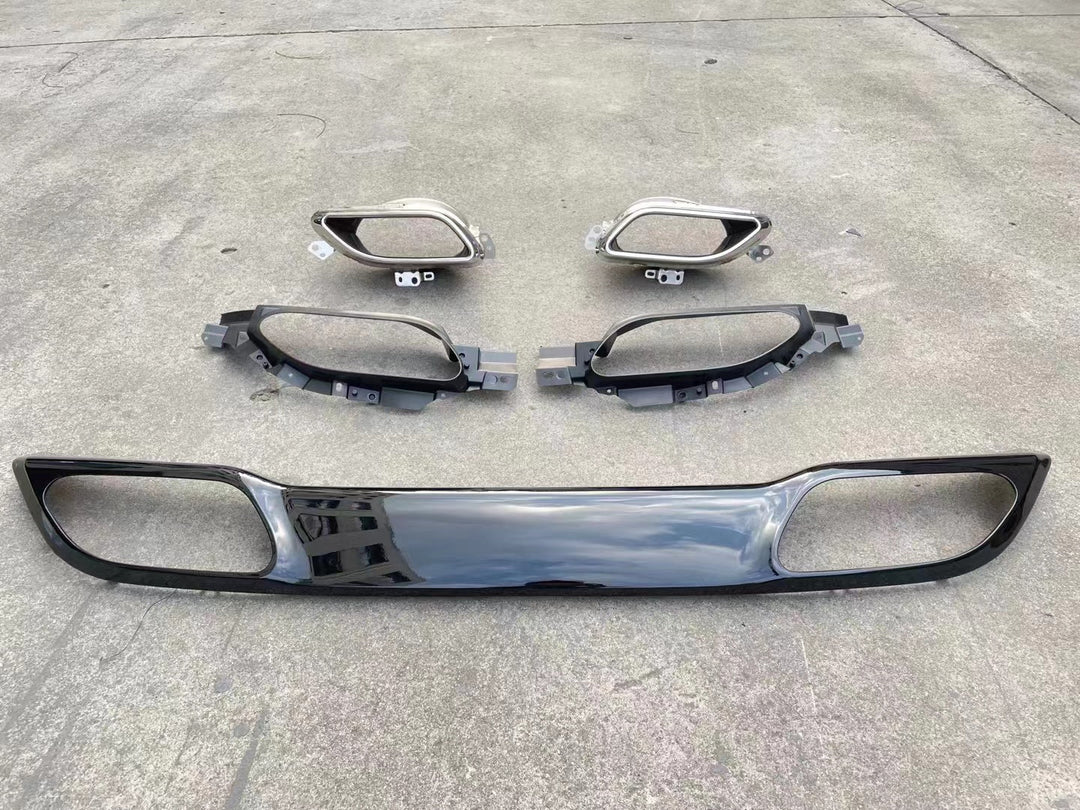 JAGUAR F PACE 2021+ REAR DIFFUSER with EXHAUST TIPS