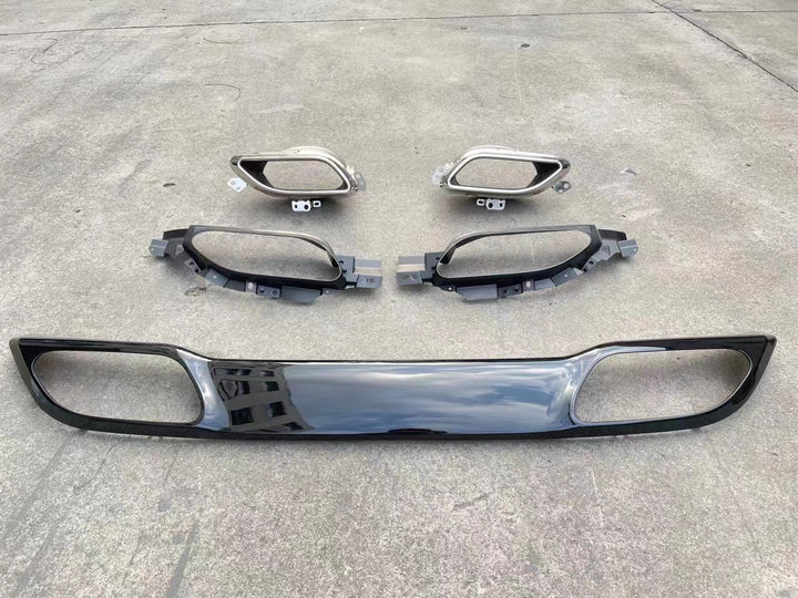 JAGUAR F PACE 2021+ REAR DIFFUSER with EXHAUST TIPS