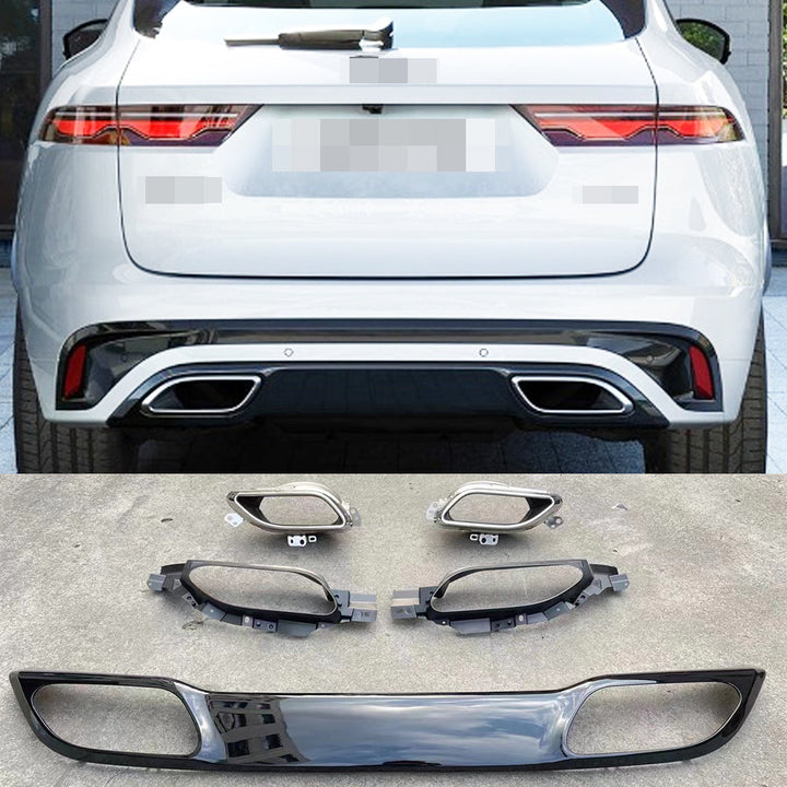 JAGUAR F PACE 2021+ REAR DIFFUSER with EXHAUST TIPS