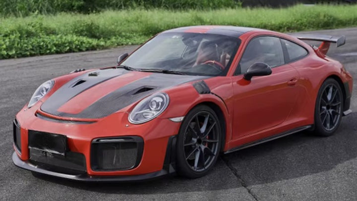 PORSCHE 911 991 CARBON FIBER ENGINE HOOD