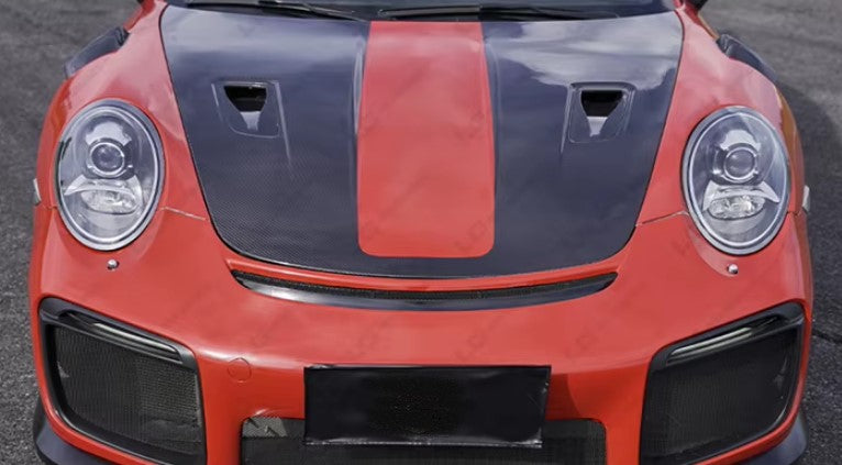 PORSCHE 911 991 CARBON FIBER ENGINE HOOD