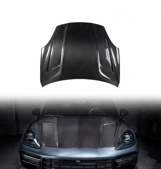 PORSCHE CAYENNE 9Y0 CARBON FIBER ENGINE BONNET HOOD