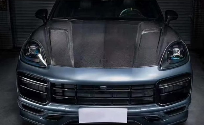 PORSCHE CAYENNE 9Y0 CARBON FIBER ENGINE BONNET HOOD