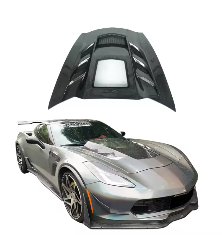 CHEVROLET CORVETTE C7 Z06 CARBON FIBER ENGINE COVER HOOD