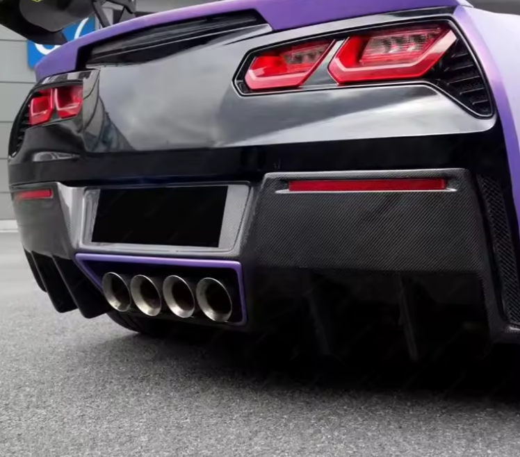 CHEVROLET CORVETTE C7 CARBON FIBER REAR DIFFUSER 2014-2019Y
