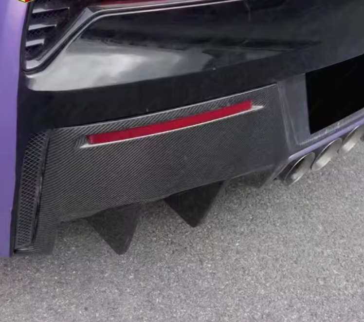 CHEVROLET CORVETTE C7 CARBON FIBER REAR DIFFUSER 2014-2019Y