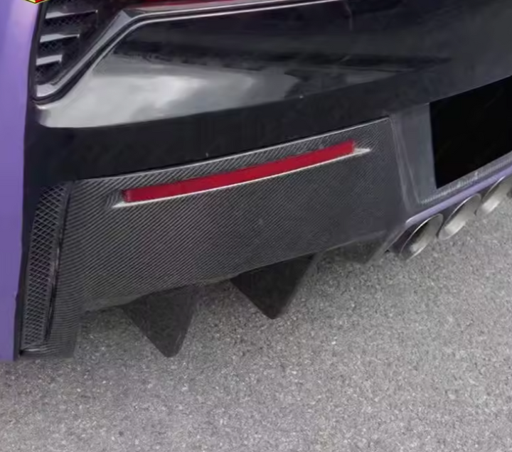 CHEVROLET CORVETTE C7 CARBON FIBER REAR DIFFUSER 2014-2019Y