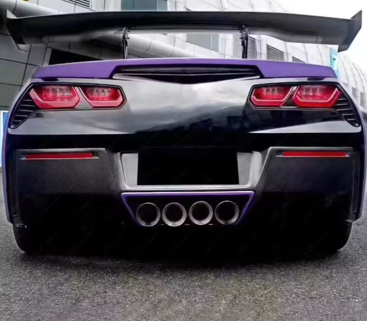 CHEVROLET CORVETTE C7 CARBON FIBER REAR DIFFUSER 2014-2019Y