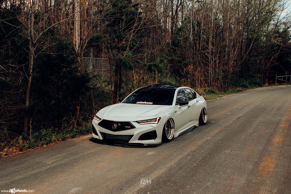 ACURA TLX on custom forged wheels