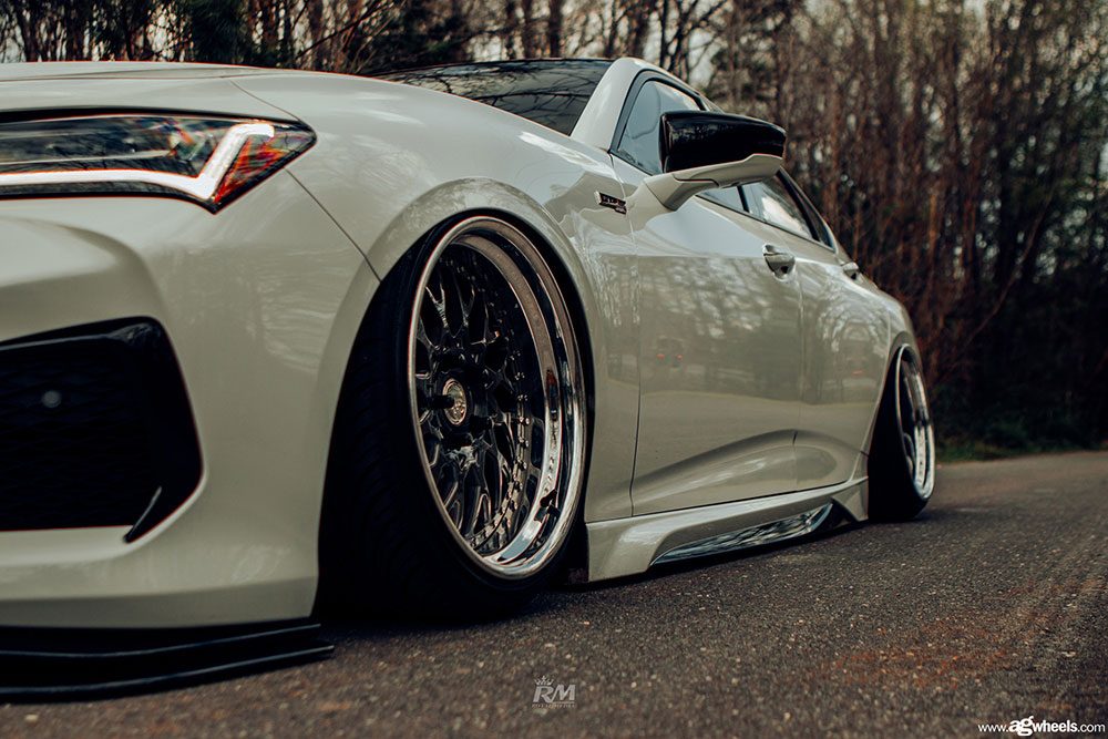 ACURA TLX on custom forged wheels