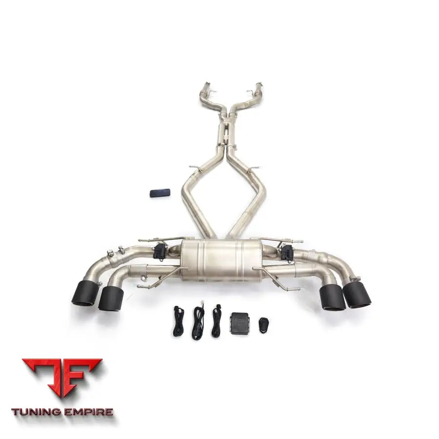ALFA ROMEO GIULIA QUADRIFOGLIO 2.9L STAINLESS STEEL CATBACK EXHAUST WITH MUFFLER VALVE
