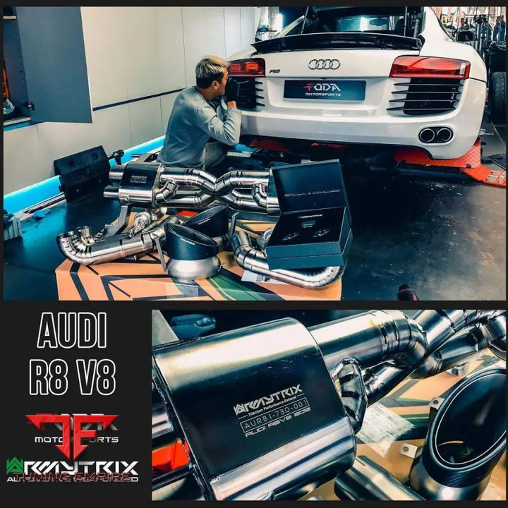 ARMYTRIX AUDI R8 MKI V8 4.2 FSI COUPE/SPIDER (2007-2012) VALVETRONIC EXHAUST SYSTEM