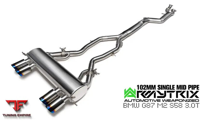 ARMYTRIX BMW G87 M2 102mm single mid pipe exhaust system