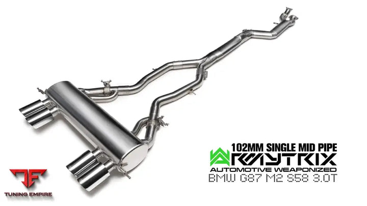 ARMYTRIX BMW M2 102mm mid pipe detail