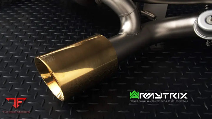 ARMYTRIX PORSCHE 718 CAYMAN (2016-PRESENT) GT4 RS CONVERSION VALVETRONIC EXHAUST SYSTEM