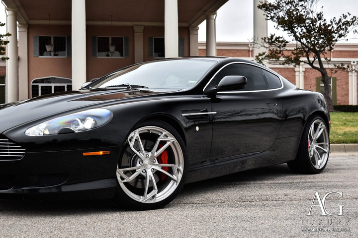 Aston Martin DB9 on custom forged wheels