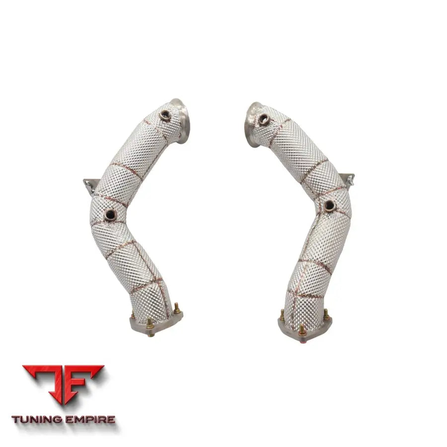 ASTON MARTIN DBX 4.0T STAINLESS STEEL DOWNPIPES WITH HEAT SHIELD