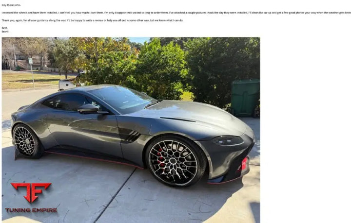 ASTON MARTIN VANTAGE 21 INCH FORGED WHEELS