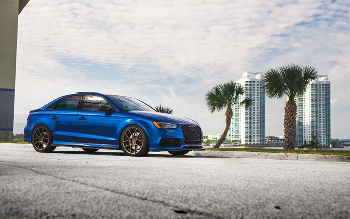 AUDI A3 on custom forged wheels