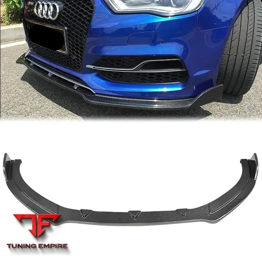 AUDI A3/S3/RS3 CARBON FIBER FRONT BUMPER LIP 2013-2016Y