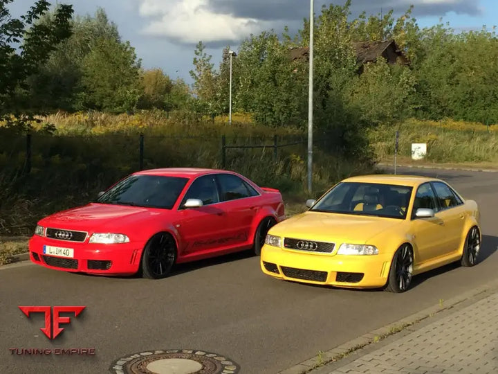 Audi A4 B5 RS-style carbon front bumper, view 1