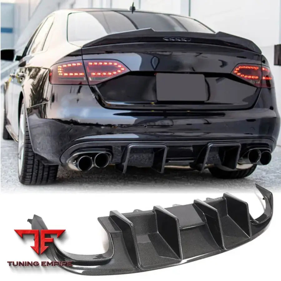 AUDI A4/S4 B8 SEDAN PRE-FACELIFT CARBON FIBER PARTS 2009–2012Y