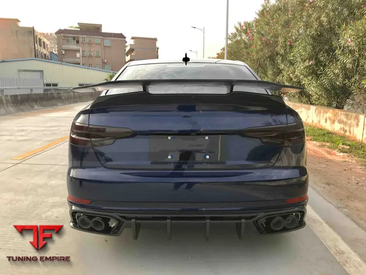 AUDI A4 S4 B9 B9.5 2017 + CARBON FIBER DUCKTAIL REAR SPOILER