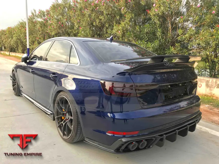 AUDI A4 S4 B9 B9.5 2017 + CARBON FIBER DUCKTAIL REAR SPOILER