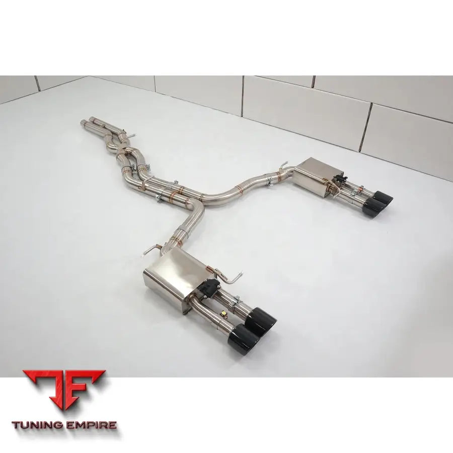 AUDI A6 A7 C8 3.0T STAINLESS STEEL CATBACK RAZOR EXHAUST WITH MUFFLER VALVE