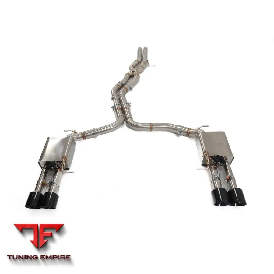 AUDI A6 A7 C8 STAINLESS STEEL CATBACK RAZOR EXHAUST WITH MUFFLER VALVE