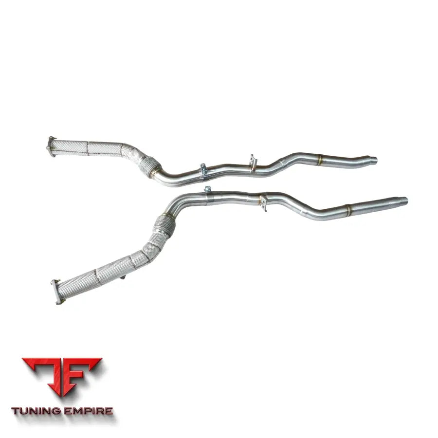 AUDI A6 C6 3.0T RAZOR EXHAUST DOWNPIPES WITH HEAT SHIELD