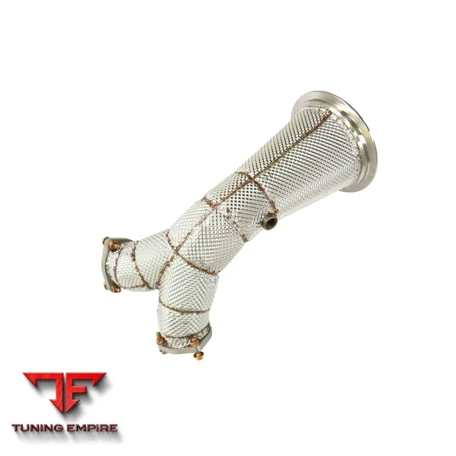 AUDI Q5 B9 3.0T STAINLESS STEEL RAZOR DOWNPIPE WITH HEAT SHIELD