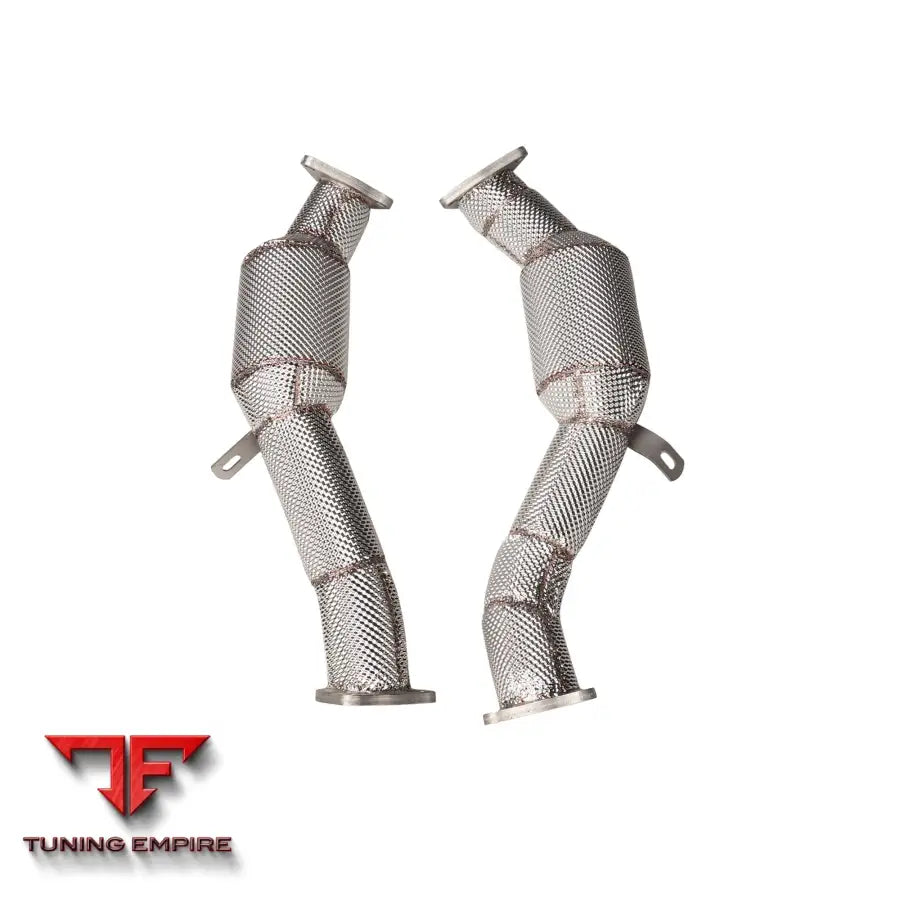 AUDI Q7 3.0T RAZOR EXHAUST DOWNPIPES WITH HEAT SHIELD PIPE