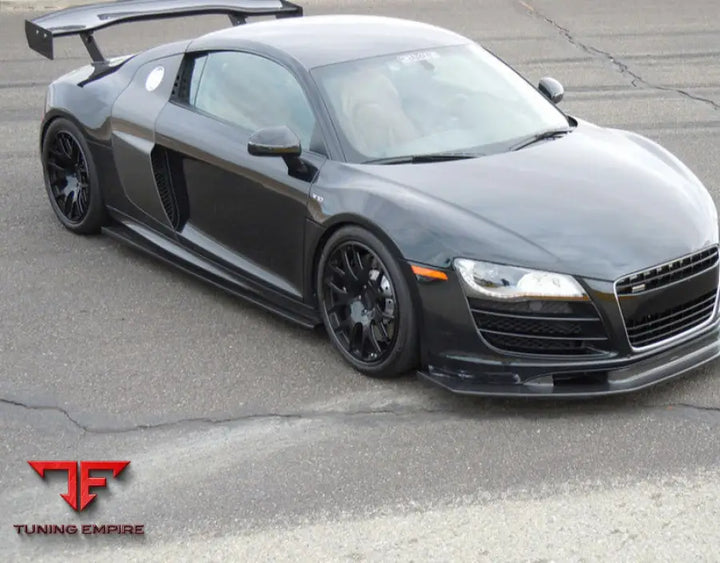 AUDI R8 APR CARBON FIBER MATERIAL SIDE SKIRTS SIDE BUMPER EXTENSION BUMPER DIFFUSER LIPS