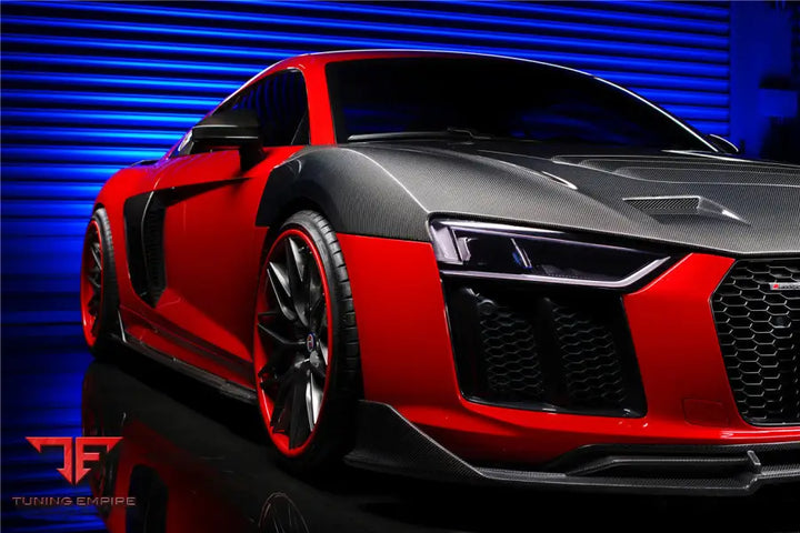 Audi R8 Coupe Imp Performance Carbon Fiber Side Skirts Under Board