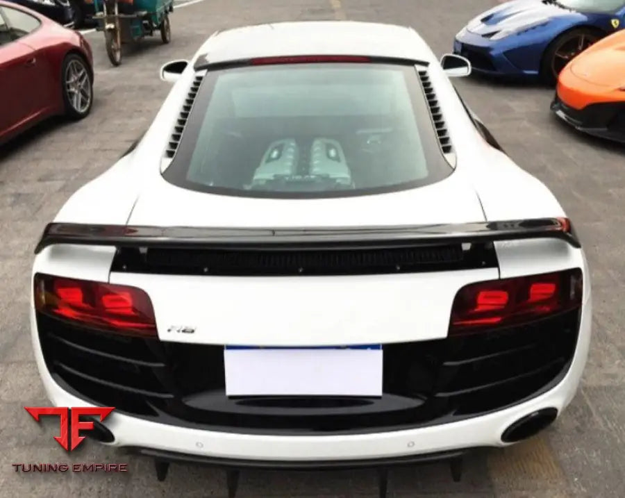 AUDI R8 REAR SPOILER FIT FOR AD R8 2007 2015 GT STYLE CARBON FIBER 2007 2015