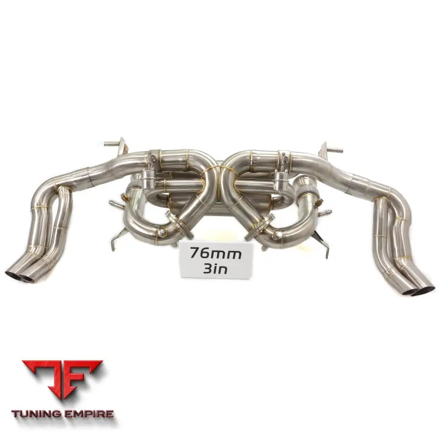 AUDI R8 V10 5.2L VALVETRONIC EXHAUST STAINLESS STEEL PIPE