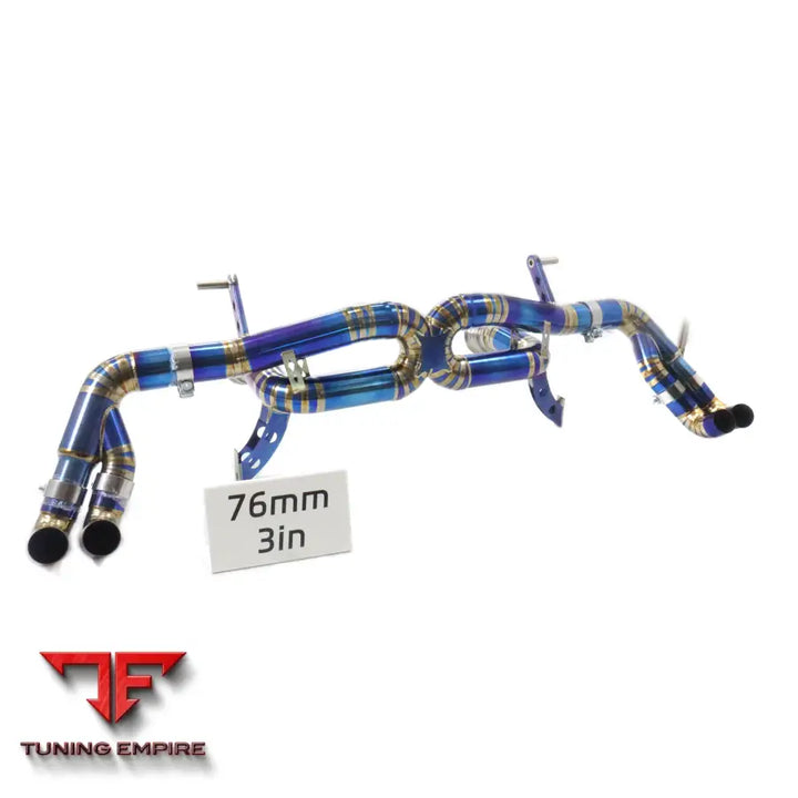AUDI R8 V10 TITANIUM CATBACK RAZOR EXHAUST SYSTEM WITH MUFFLER VALVE
