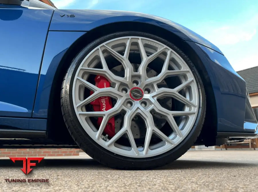 AUDI R8 VOSSEN HF-2 SATIN SILVER WHEELS