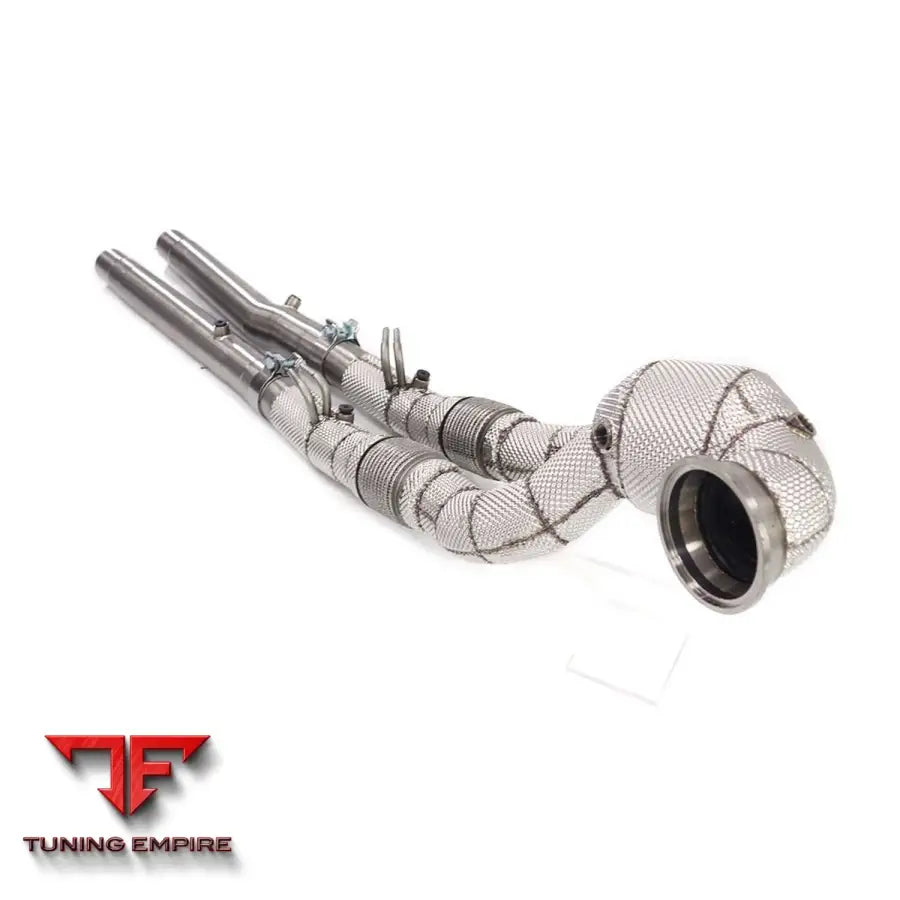 AUDI RS3 2.5T 8Y RAZOR EXHAUST DOWNPIPES WITH HEAT SHIELD