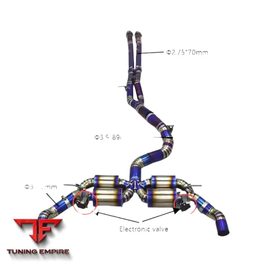 AUDI RS3 2.5T CATBACK VALVETRONIC EXHAUST SYSTEM 2016-2023