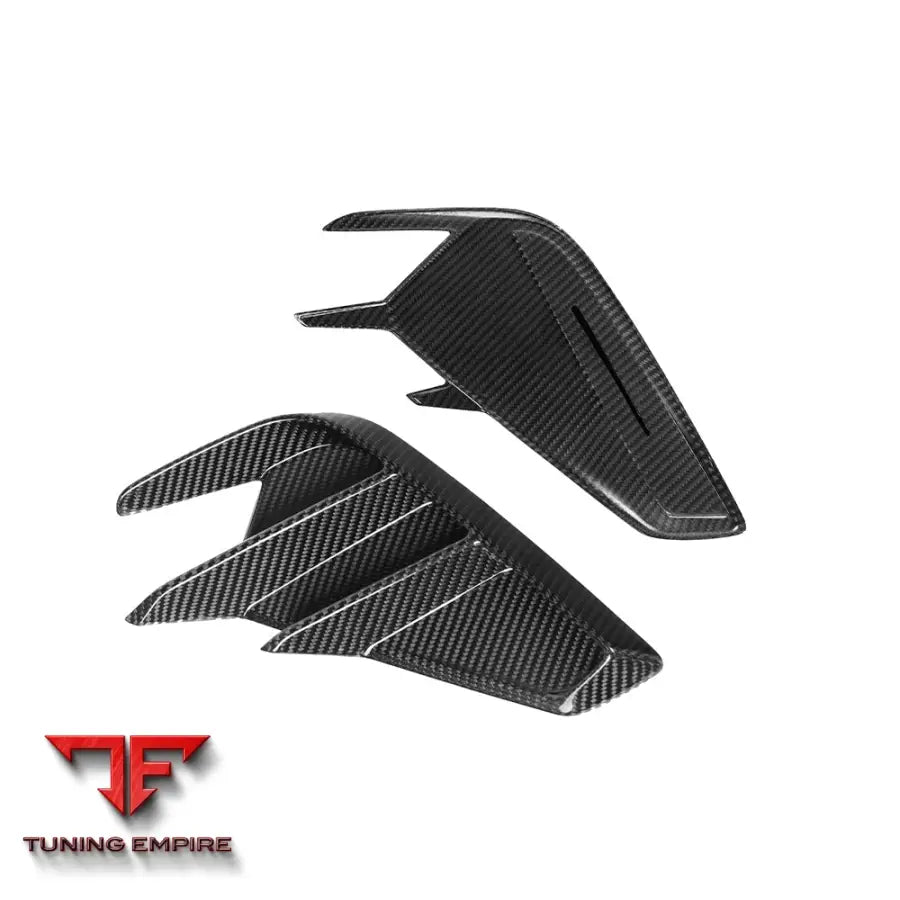 AUDI RS3 8Y FACELIFT REAR BUMPER INSERTS IN PREPREG CARBON FIBRE - Carbon Fibre Parts