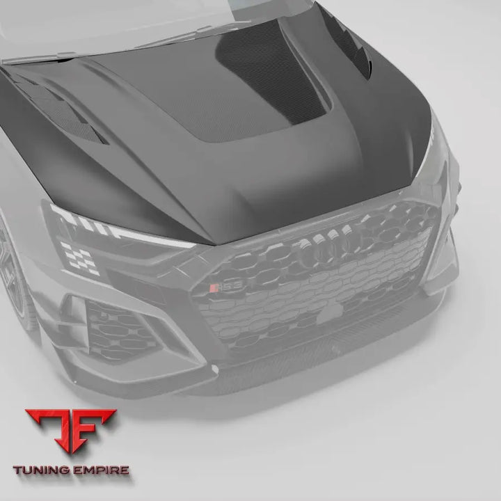 AUDI RS3 8Y SPORTBACK CARBON FIBER HOOD - Body Kit