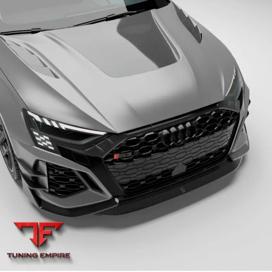 AUDI RS3 8Y SPORTBACK CARBON FIBER HOOD - Body Kit