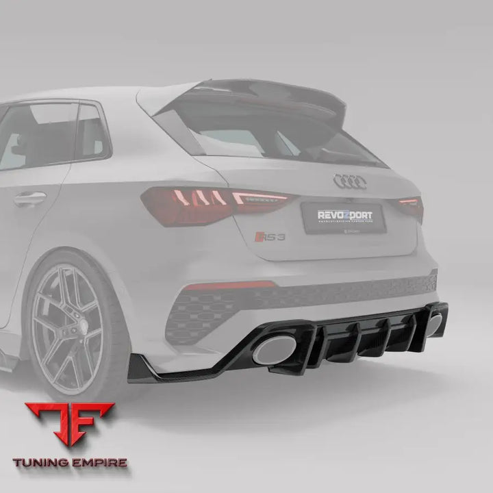 AUDI RS3 8Y SPORTBACK CARBON FIBER REAR DIFFUSER - Body Kit