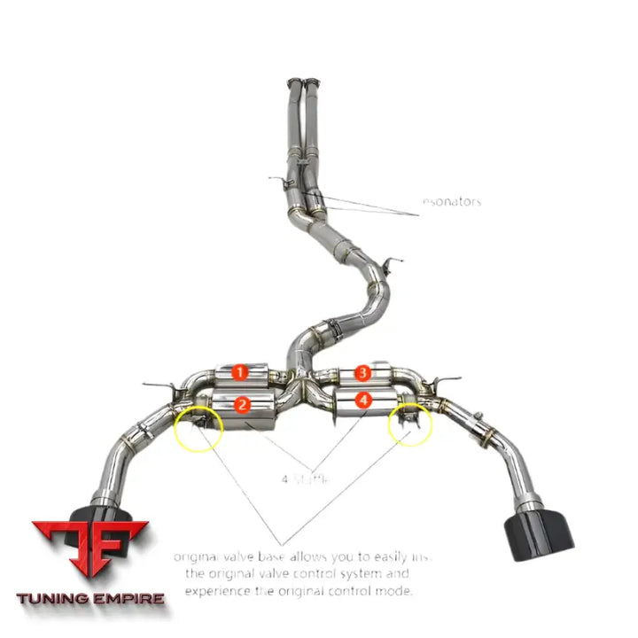 Audi RS3 TTRS 2.5T CATBACK VALVETRONIC EXHAUST SYSTEM 2017-2023