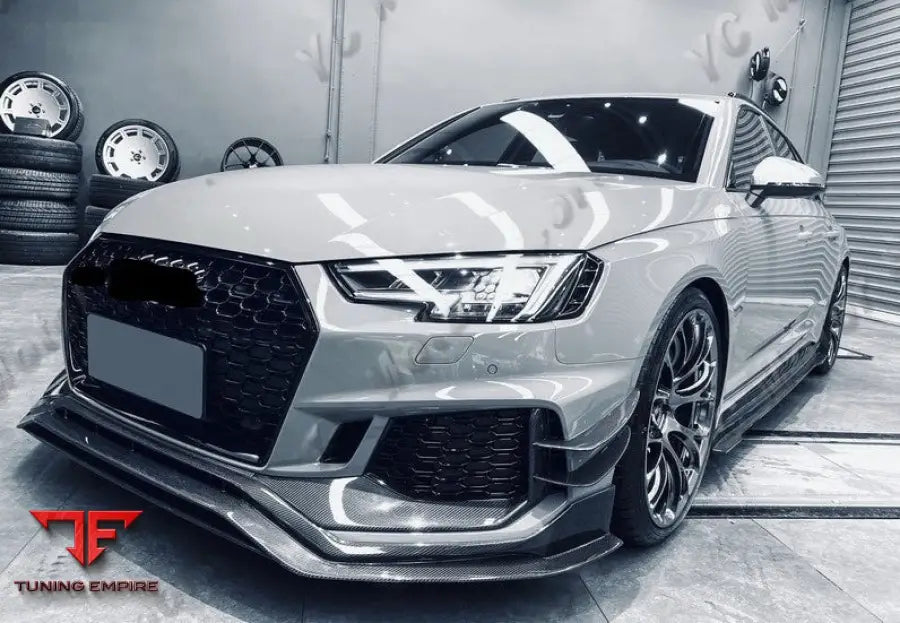 AUDI RS4 A4 AVANT B9 2018-2020 CARBON FIBER FRONT LIP